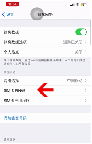 城阳苹果14维修网分享如何给iPhone14的SIM卡设置密码 